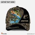 Frenzidea Personalized Bass Fishing Grass Cap