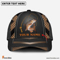 Frenzidea Personalized Fishing Black & Orange Cap