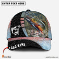 Frenzidea Personalized Trout Fishing Hook Camo Classic Cap