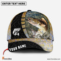Frenzidea Personalized Walleye Fishing Hook Camo Classic Cap