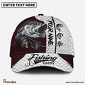 Frenzidea Personalized  Fishing Red & White Cap