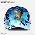 (12 Breeds) Frenzidea Fishing Deep Blue Predator Customized Name 3D Cap
