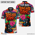 Frenzidea Bowling Street Lane Legends Pattern Customized Name 3D Shirt (4 Colors)