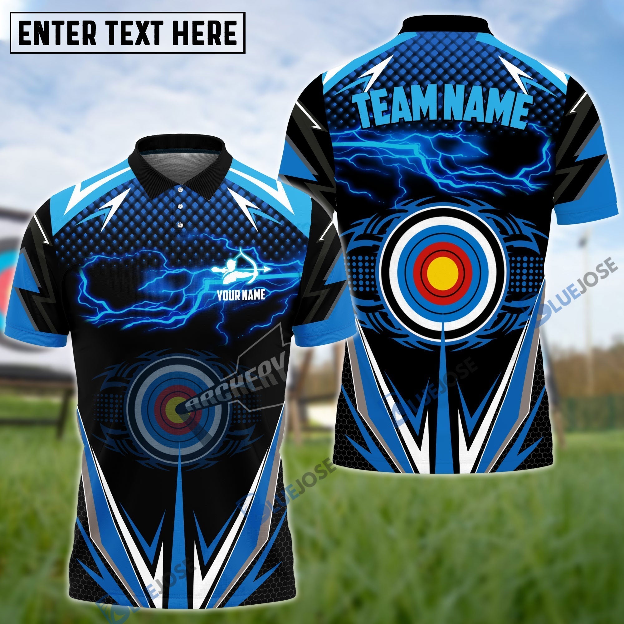 Frenzidea Thunder Archery Personalized Name Team Name 3D Shirt (4 Colors)