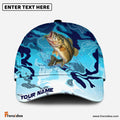 (12 Breeds) Frenzidea Water Splash Camo Fishing Strike Customized Name 3D Cap