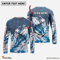 Frenzidea Walleye Fishing Bluefin Sport Custom Name & Team Name 3D Shirts