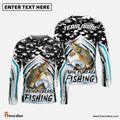 Frenzidea Chain Pickerel Fishing Black Camo Sport Custom Name & Team Name 3D Shirts
