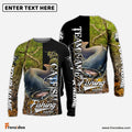 Frenzidea Catfish Fishing Jungle Camo Custom Name & Team Name 3D Shirts