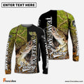 Frenzidea Walleye Fishing Jungle Camo Custom Name & Team Name 3D Shirts