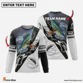 Frenzidea Musky Fishing Target Locked Custom Name & Team Name 3D Shirts