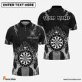 Frenzidea Grey Darts Fire Dartboard Personalized Name, Team Name Shirt