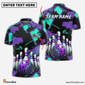 Frenzidea Bowling And Pins Two World Collapse Customized Name 3D Shirt (4 Colors)