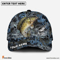 Frenzidea Crappie Fishing Blue Kryptek Camo Personalized Cap