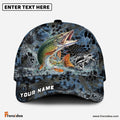 Frenzidea Pike Fishing Blue Kryptek Camo Personalized Cap