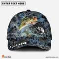 Frenzidea Bass Fishing Blue Kryptek Camo Personalized Cap