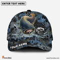 Frenzidea Catfish Fishing Blue Kryptek Camo Personalized Cap