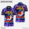 Frenzidea Bowling I Got 99 Problems And Bowling Solves All Of Them Customized Name, Team Name 3D Shirt