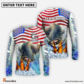 Frenzidea Catfish Fishing American Flag Beer Custom Name & Team Name 3D Shirts