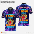 Frenzidea Bowling I Know I Bowl Like An Old Man Try To Keep Up Customized Name, Team Name 3D Shirt