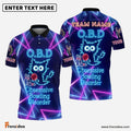 Frenzidea Bowling O.B.D - Obsessive Bowling Disorder Customized Name, Team Name 3D Shirt