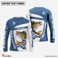 Frenzidea Walleye Fishing Light Navy Sport Custom Name & Team Name 3D Shirts