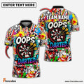 Frenzidea Darts Oops! I Darted Graffiti Personalized Name, Team Name Shirt