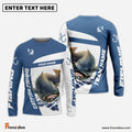Frenzidea Catfish Fishing Light Navy Sport Custom Name & Team Name 3D Shirts