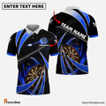 Frenzidea Darts Tornado Light Color Personalized Name, Team Name 3D Shirt (4 Colors)