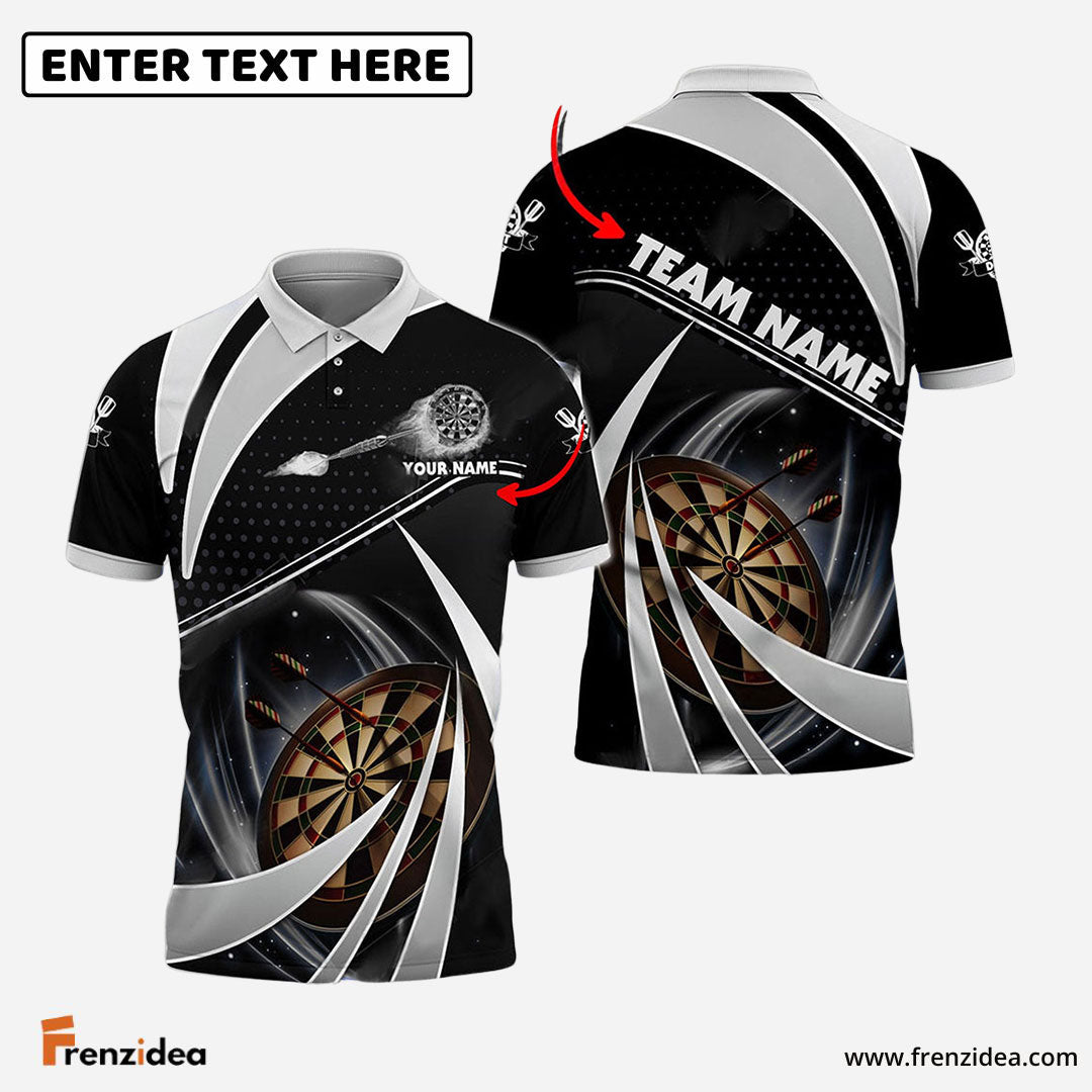Frenzidea Darts Tornado Light Color Personalized Name, Team Name 3D Shirt (4 Colors)