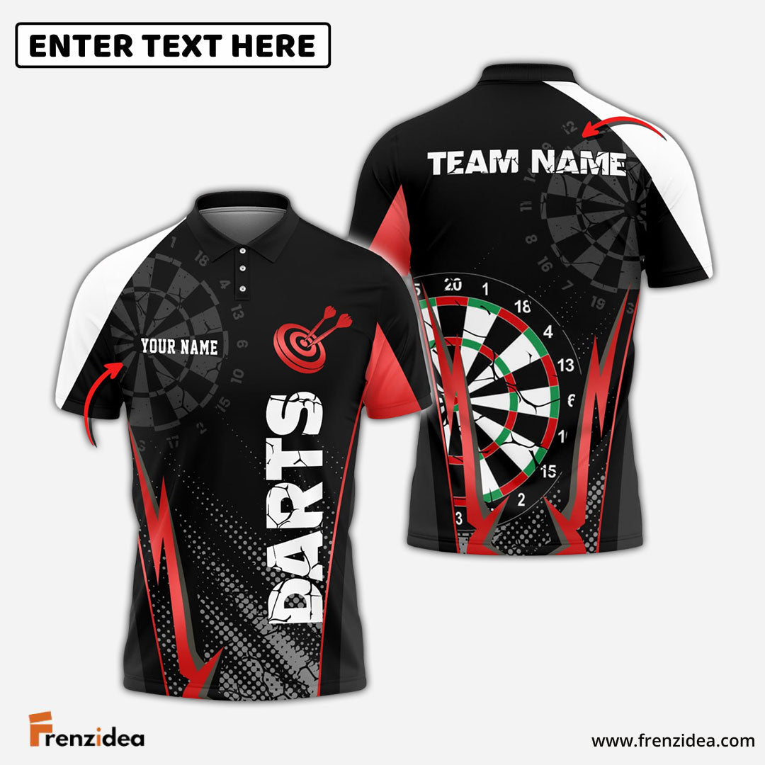Frenzidea Darts Crack Personalized Name, Team Name 3D Shirt (4 Colors)